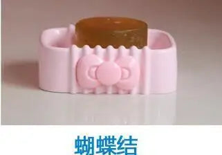Hello Kitty Creative Cartoon-Style Cute Soap Dish Bathroom Soap Dish for Home Use Soap Dish Holder / Plastic Storage Box Qme 5