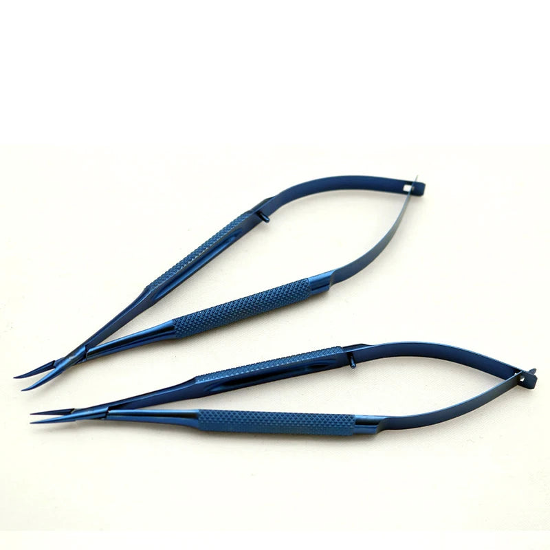 Ophthalmic Tools Striaght Curved Scissors Needle Holder Micro Forceps Qme