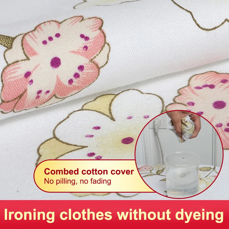 Ironing Board Cover Scorch Resistant, Extra Thick Cotton Iron Cover With Padding Heat Reflective Heavy Duty Pad Approx 120x38cm Qme