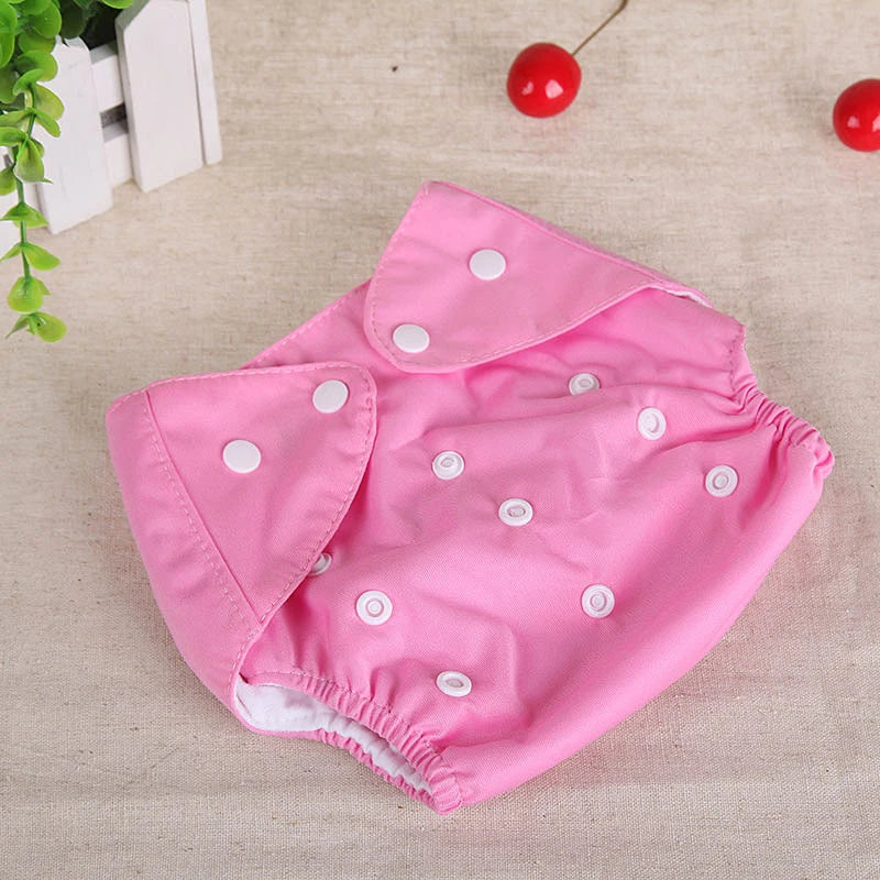 Baby Training Pants Buttons Diaper Baby Underwear Summer Washable Breathable Diaper Pants Baby Diapers Cotton Learning Trousers Qme Pink