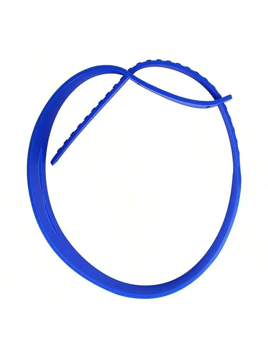 Integrated Adjustable Hairband Portable Neck Hair Trimming Styling Qme blue