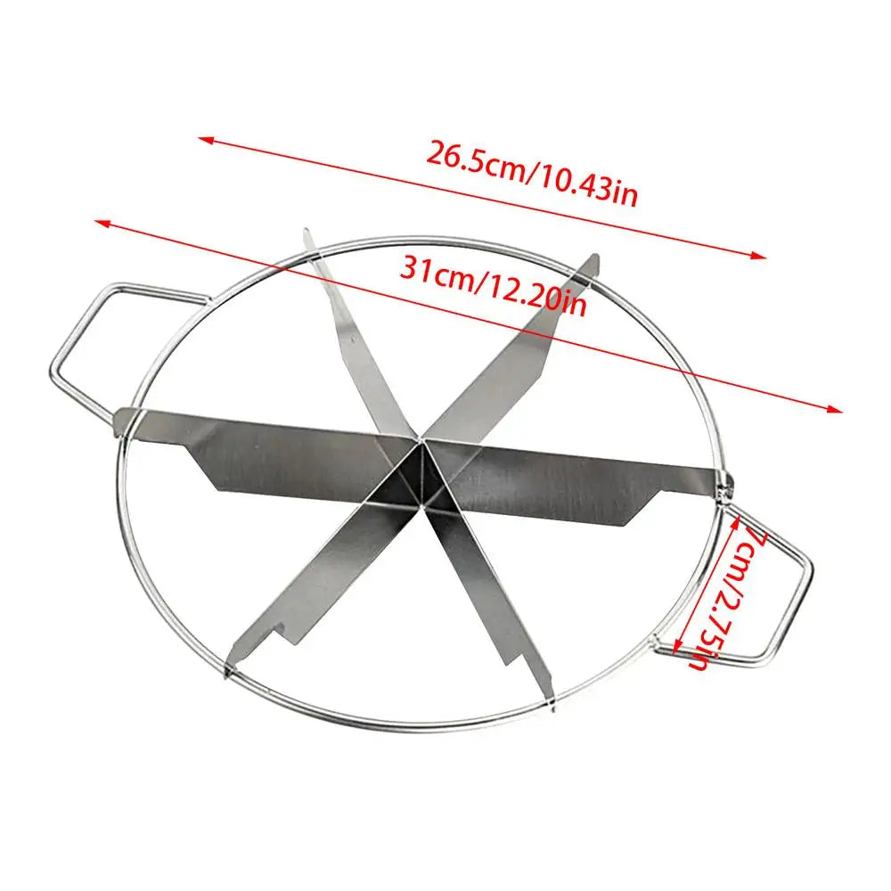 Pie Divider Stainless Steel Cake Slicer for Even Slices Non-Stick Kitchen Gadgets Pastry Cheese Pizza Cutting Press Tool Qme 01