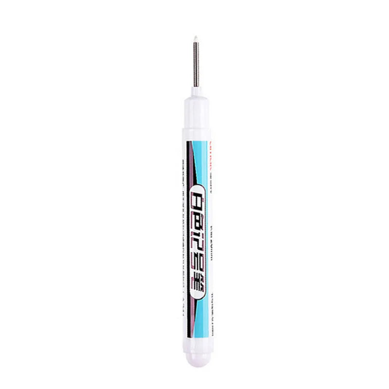 0.7/1.0/2.5mm White Paint Marker Pen Deep Hole Markers Pen Set Waterproof Permanent Oily Pens for Rock Wood Glass Tiles Qme 0.7mm White-1pcs