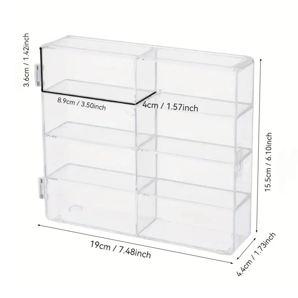 Compact Car Model Storage Display Box, Car Model Dust-Proof Display Stand, Transparent Toy Car Placement Box Qme