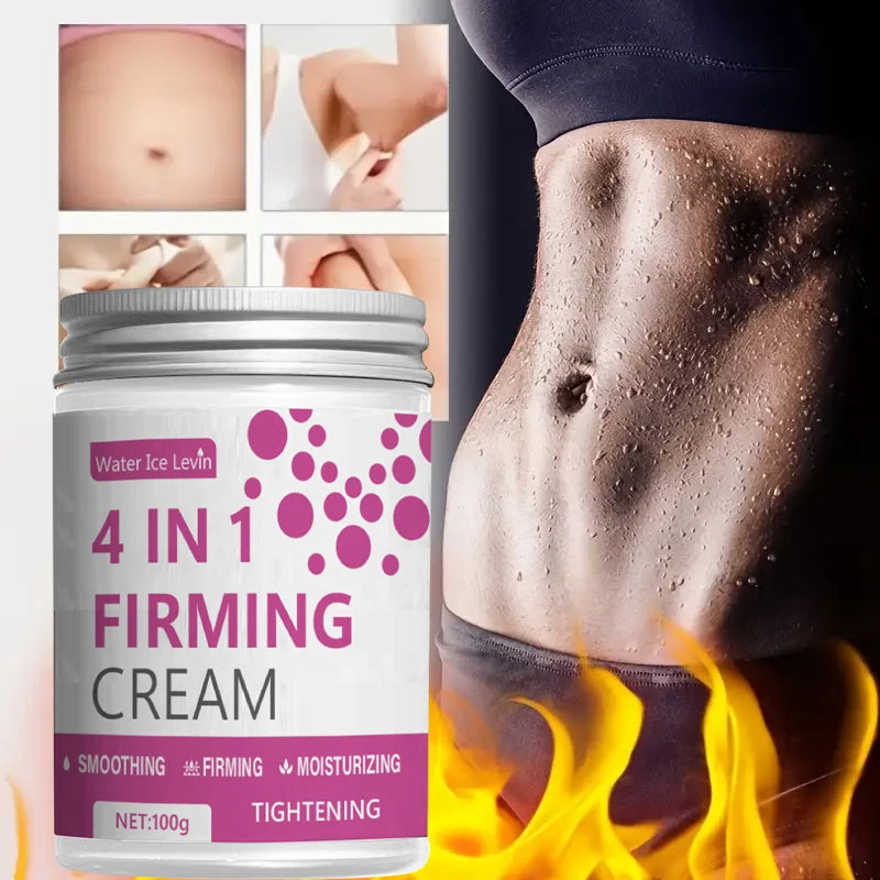 4 in 1 Firming Cream with Ginger, Aloe Vera and Coffee Extracts - Moisturizing Body Firming Cream for Abdomen, Arms and Legs Qme