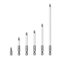 Magnetic Screwdriver Bits Non Slip Cross Head Hardness Electric Hand Qme 6pcs