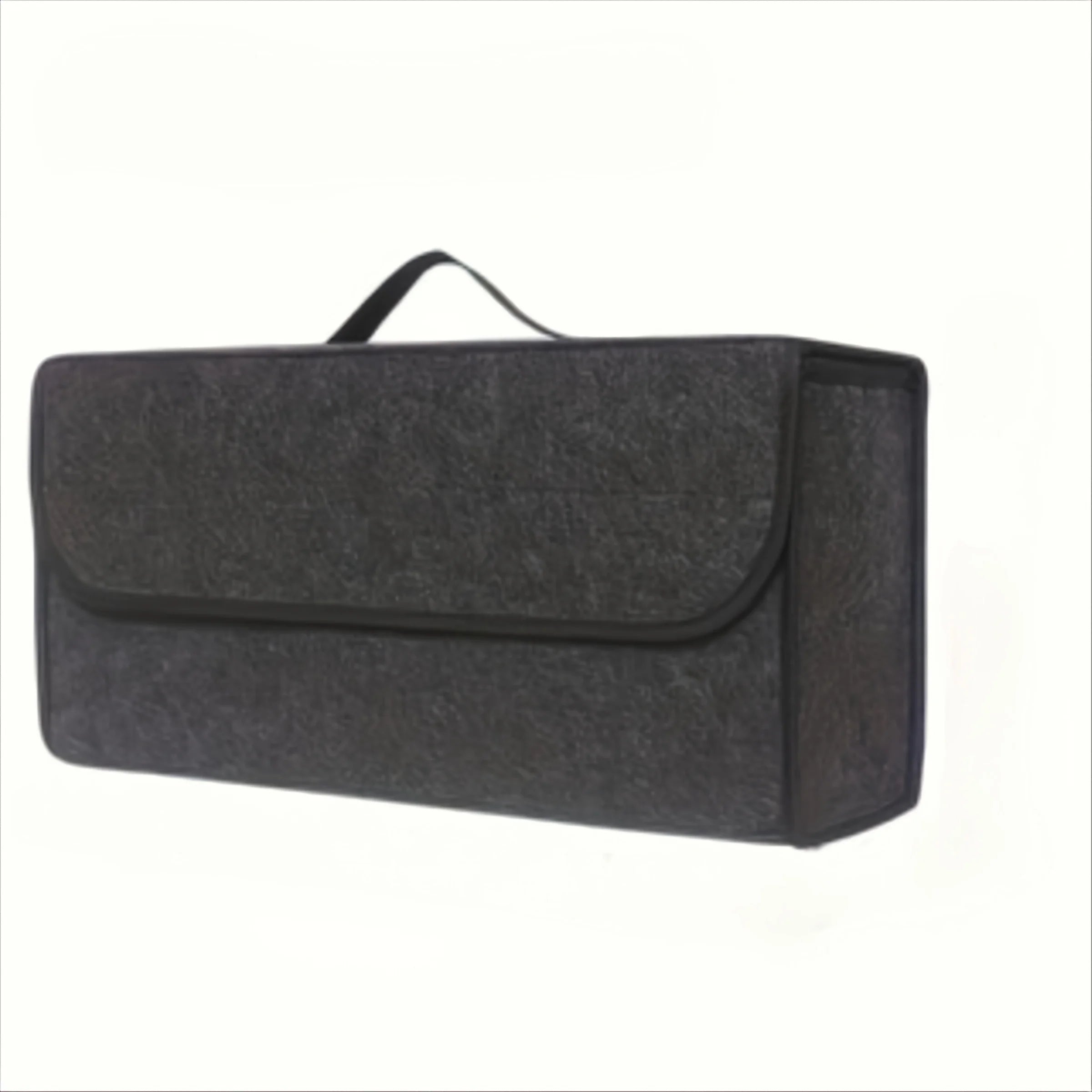 1-Pack Car Trunk Organizer: Foldable, Ergonomic Handle, for SUVs/Sedans/Trucks, Durable Fabric Qme 1pc