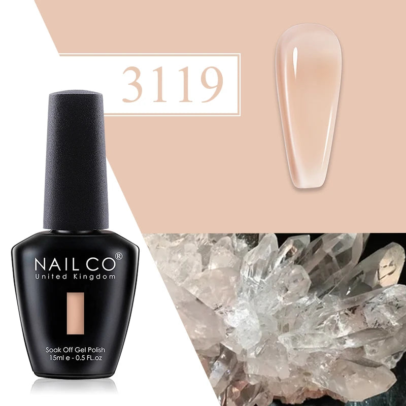 NAILCO Red Gel Nail Polish Wine Purple Semi Permanent Soak Off UV