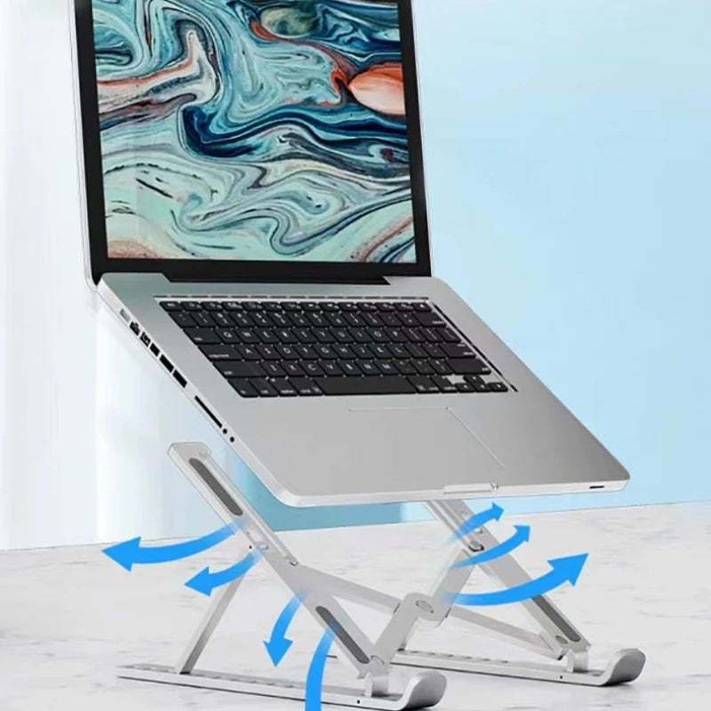 Large Plastic Ten-speed Laptop Holder Foldable Convenient Notebook Qme