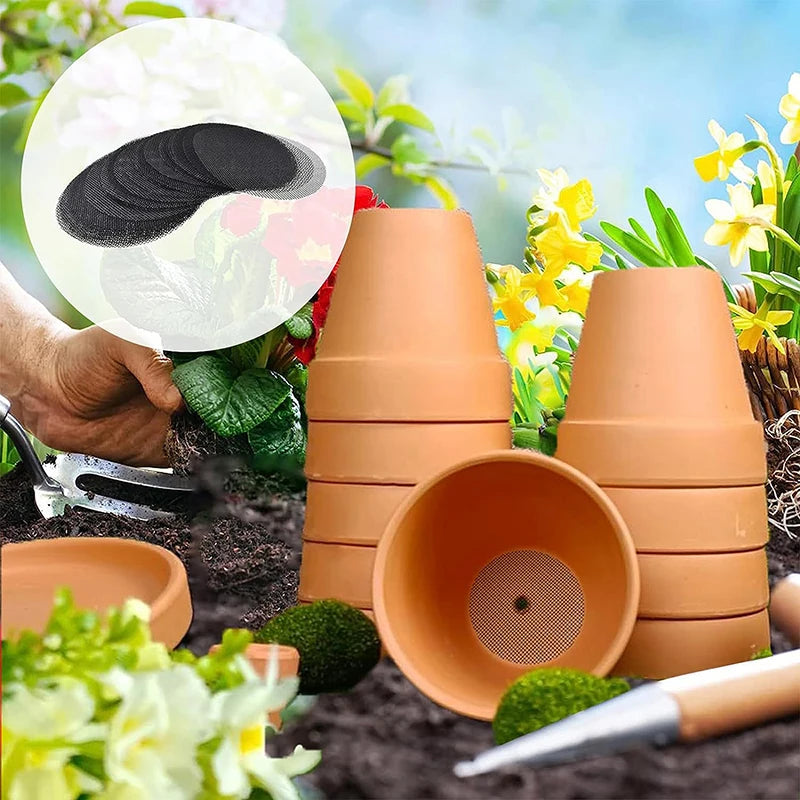 Pot Bottom Prevent Soil Loss Bonsai Flower Plant Gardening Tools Hole Qme