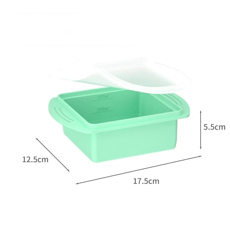 Silicone Tray Lid Single Double Compartment Freezer Mold Summer Qme A4