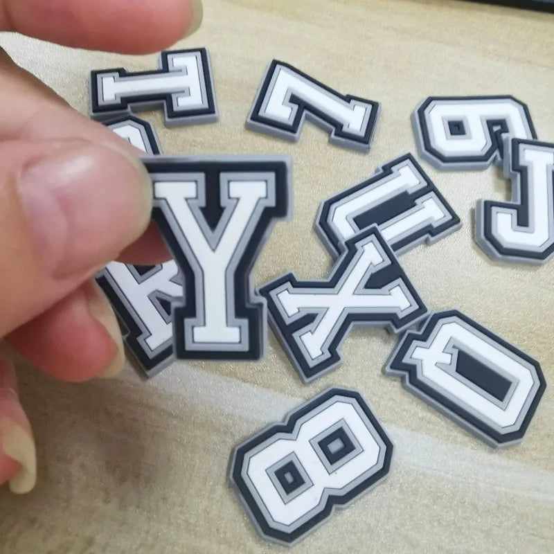 2026 NEW 1 Pcs Letter Shoe Charms for Clog Sandals Shoe Decoration Alphabet Characters DIY Shoes Pins for Boy Girl Men Women Qme