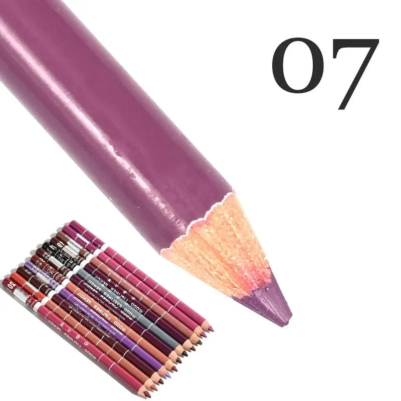 28-Colors Waterproof Lip Liner Matte Nuede Red Long Lasting Makeup Pens Non-stick Cup Lipstick Women Party Makeup Lip Cosmetics Qme 07