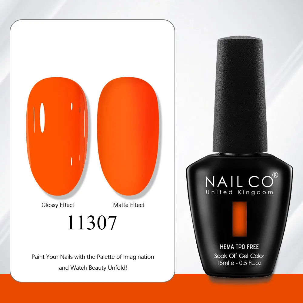 NAILCO Gel Nail Polish Nails Semi-permanent UV Varnish Glitter Glass