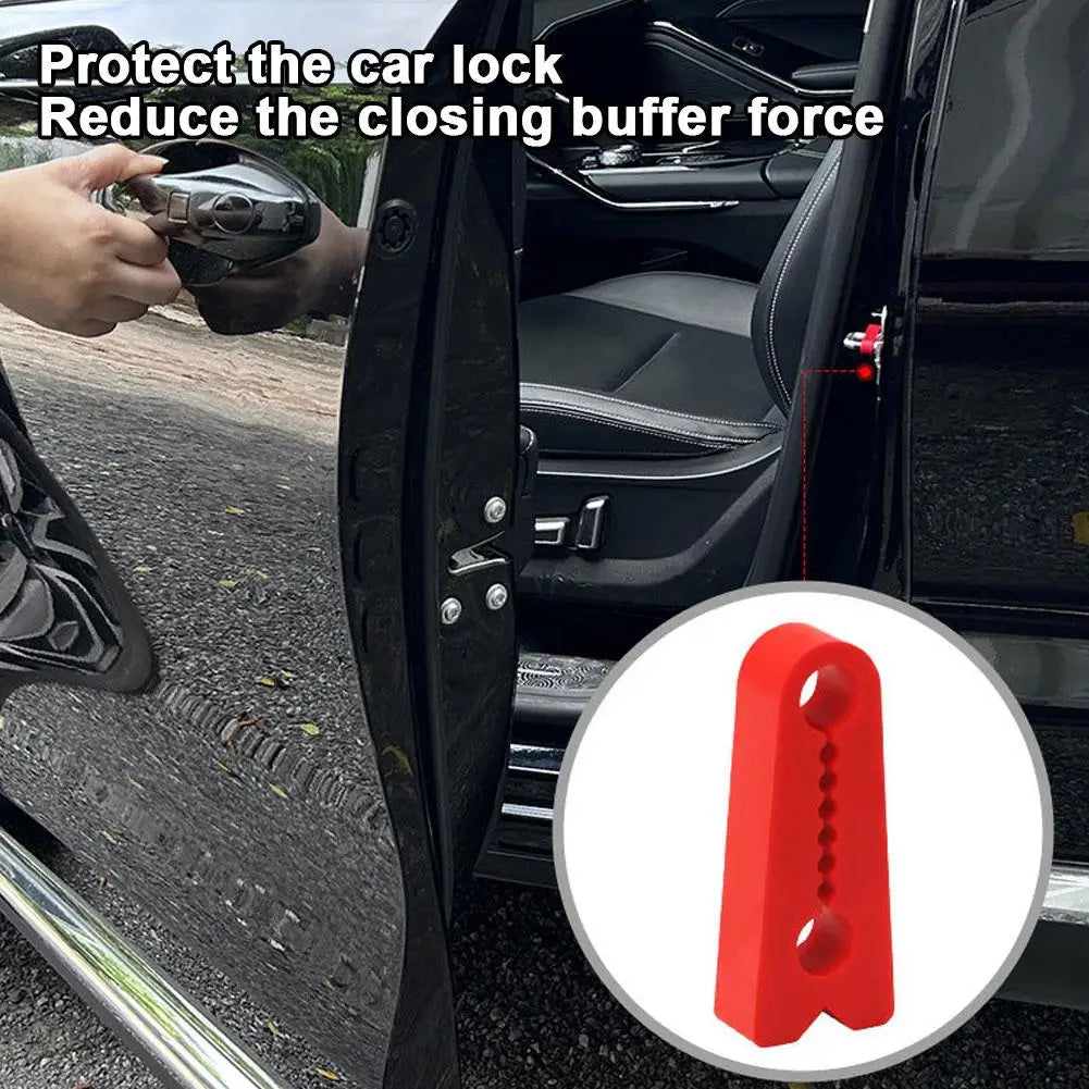 4pc automobile Door Damper Easy Installation Silicone Damper Cushion Car Door Shock-Absorbing Pad For Vehicles RV Truck Trailer Qme