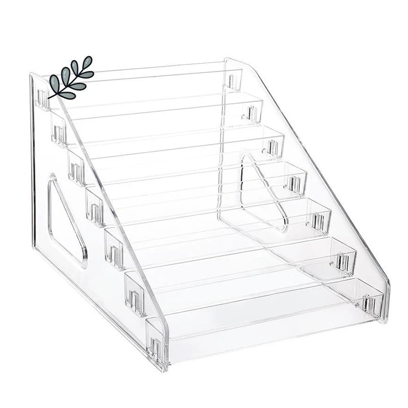 Two Dimensions Anime Characters Badge Organizer Acrylic Transparent Qme
