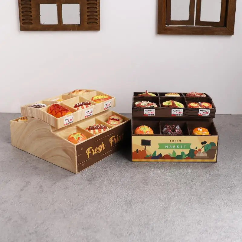 1 12 Dollhouse Simulation Supermarket Display Stand Fruit Vegetable Qme