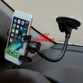 Universal Dashboard Curved Mobile Phone Car Suction Cup Mount Holder by 360 Degree Rotation Qme Black