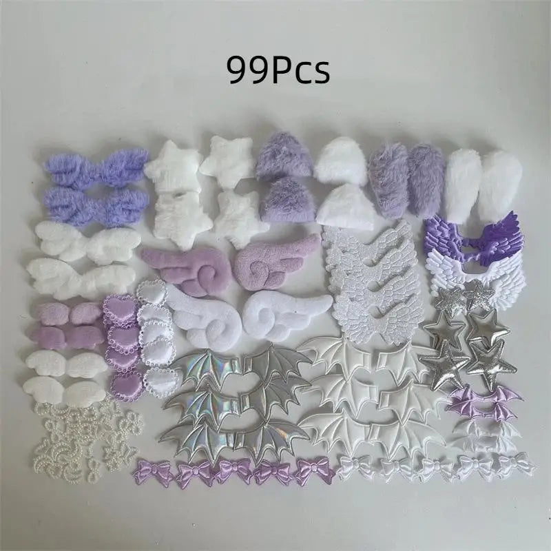 Gothic Lolita Decorative Lace Trim DIY Bow Appliques Cosplay Costume Qme A11