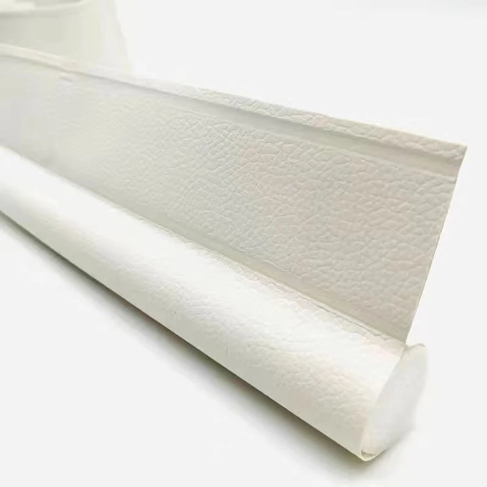1pc Door Bottom Seal Strip Cuttable Insulation Under Door Draft Blocker Windproof Anti-Cold Gap Weather Stripping Acoustic Foam Qme Single white