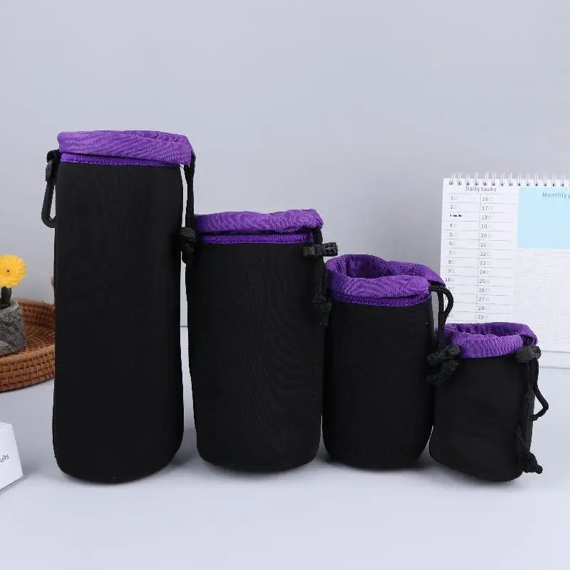 Camera Lens Cover Neoprene Bag Waterproof Soft Pouch Shockproof Most Qme