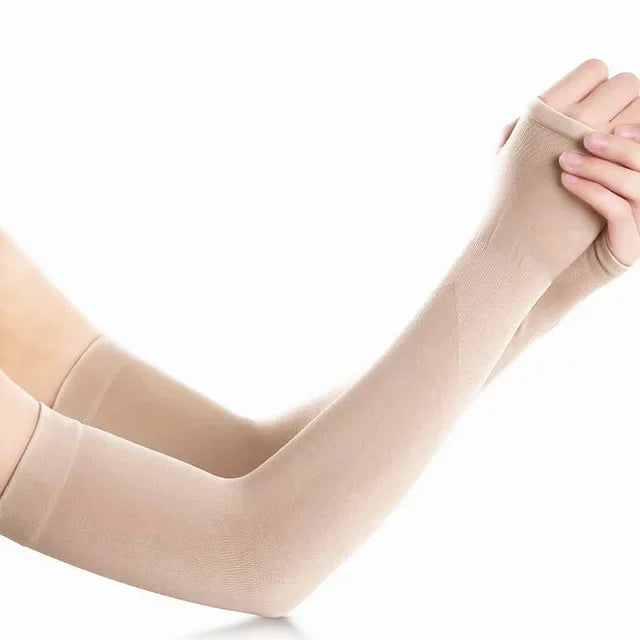 Arm Sleeves Warmers Sports Sleeve Sun UV Protection Hand Cover Cooling Warmer Running Fishing Cycling Ski Qme Skin Color