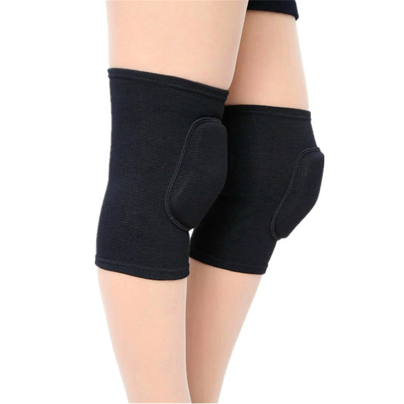 Sports Compression Knee Pads Elastic Protector Thickened Sponge Brace Qme