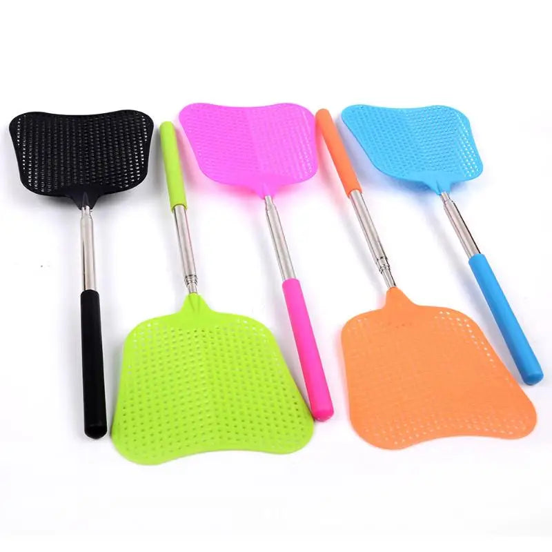 Telescopic Fly Swatters Durable Plastic Heavy Duty Flyswatter With Stainless Mosquito Repellent Tool Home Accessories Tools. Qme
