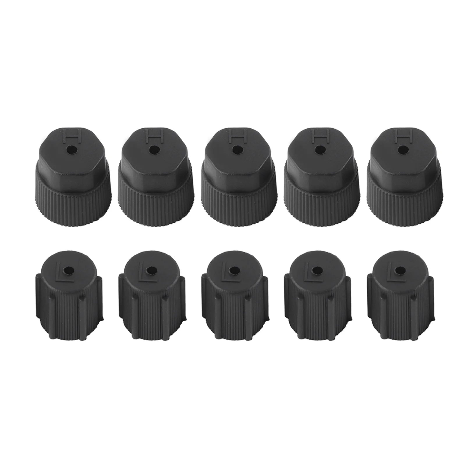 Air Conditioning Service A/C Repair Refrigerant Charging Port Cover Auto Accessory AC Charging Port Qme 10PC