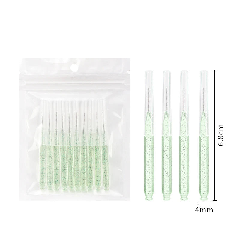 Mini Eyebrow Brush Brow Perm Disposable Lifting Brushes Bendable Qme 10PCS Light Green China Mainland