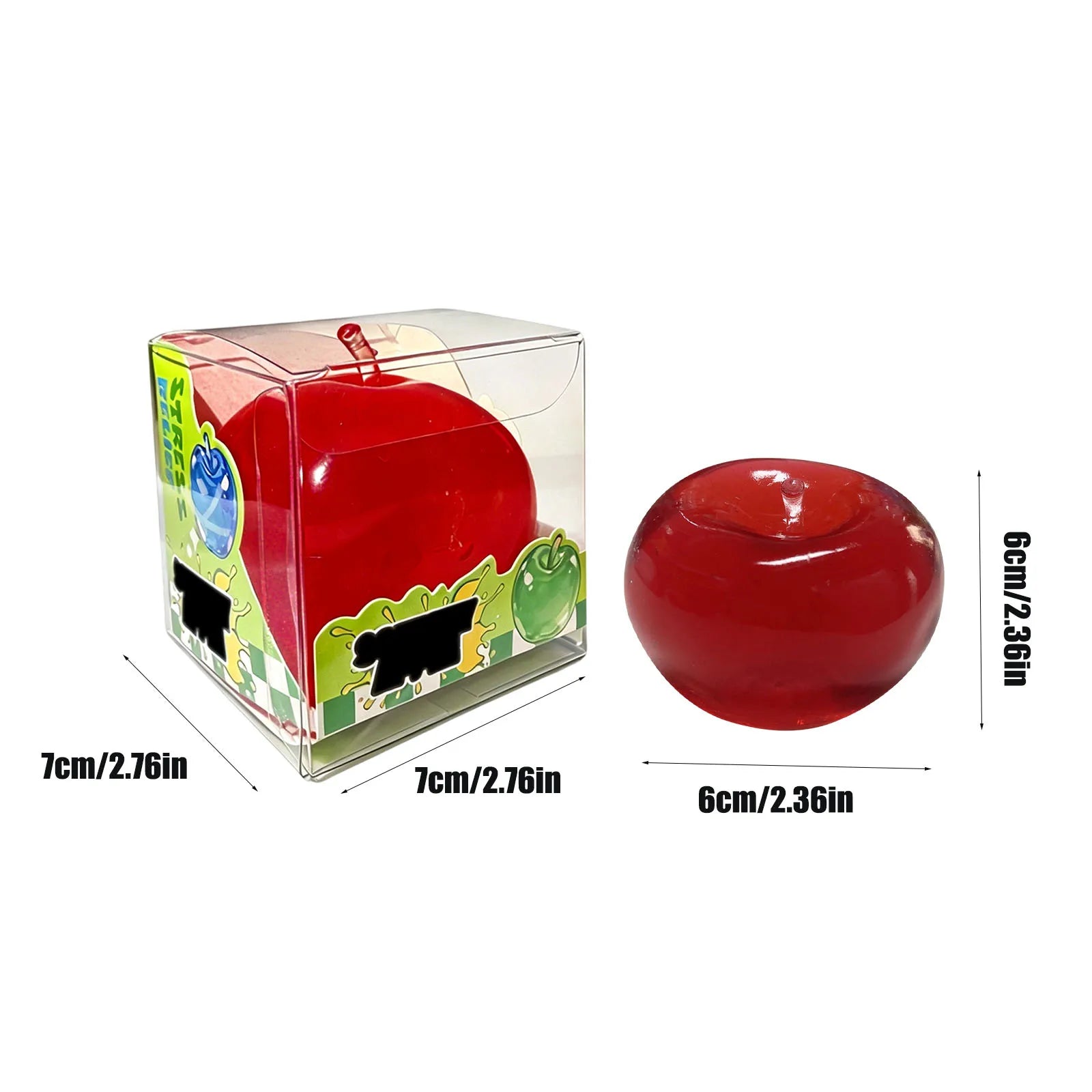 Clear Green Apple Pink Maltose Fun Toys Anti Stress Sensory Simulated Fruit Slow-rebound Fidgets Toy Party Decoration Qme Burgundy One Size