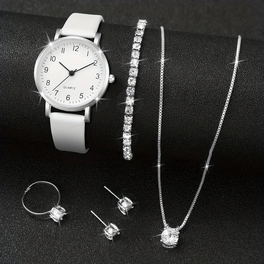 Classic Daily Wear Women Analog Quartz Wrist Watch Tennis Bracelet Qme