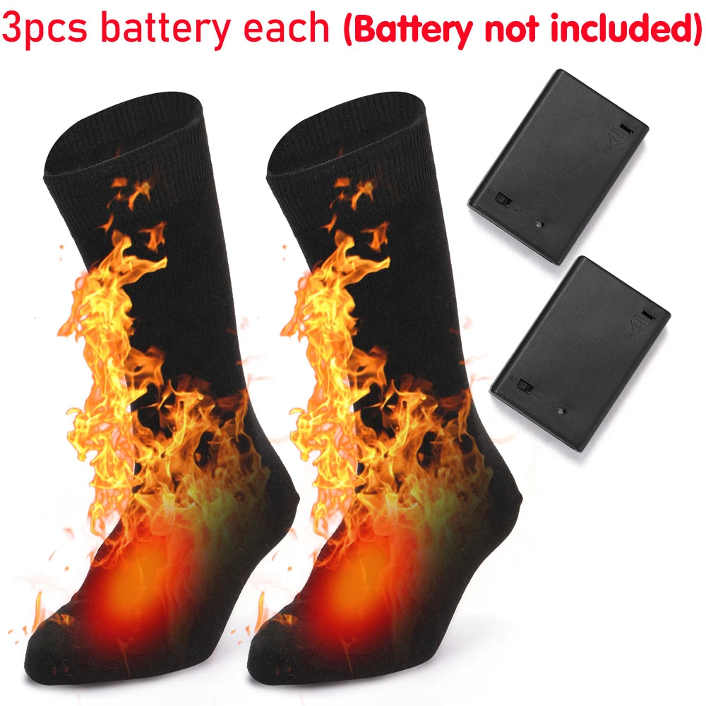 Adjustable Electric Heated Socks with Rechargeable Battery for Chronically Cold Feet Large Size USB Charging Heating Socks Qme 3 Battery Warehouse China Mainland