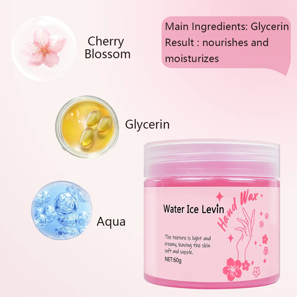 Cherry scented Hand and Foot Wax - anti-allergy moisturizing paraffin containing glycerin and honey, cherry flavor Qme