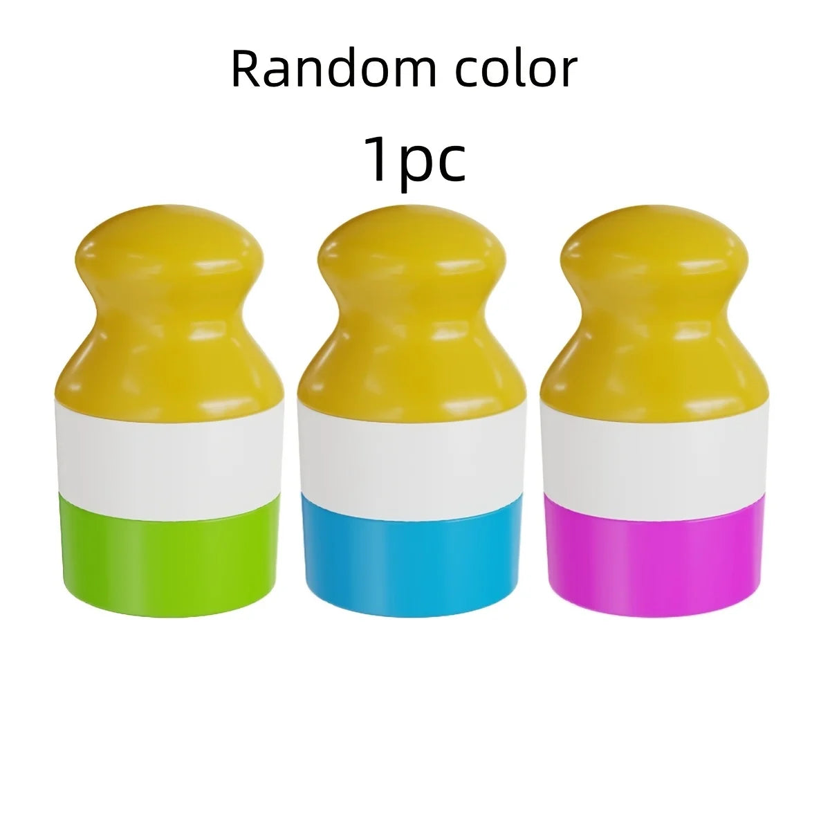 Refillable Sunscreen Dispenser & Roller Applicator - Twistup Container Leak-Proof Dual Compartment Design for Travel Daily Use Qme 1pc Random color