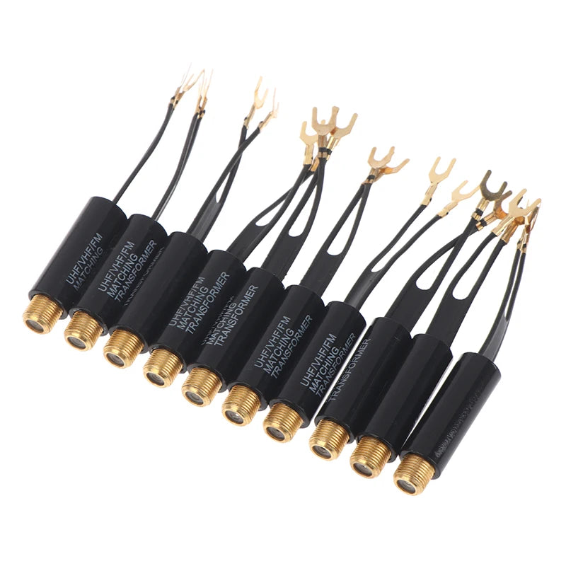 2 5 Transforme 75 Ohm 300 Adapter UHF VHF FM Antenna Transformer Qme 10pcs
