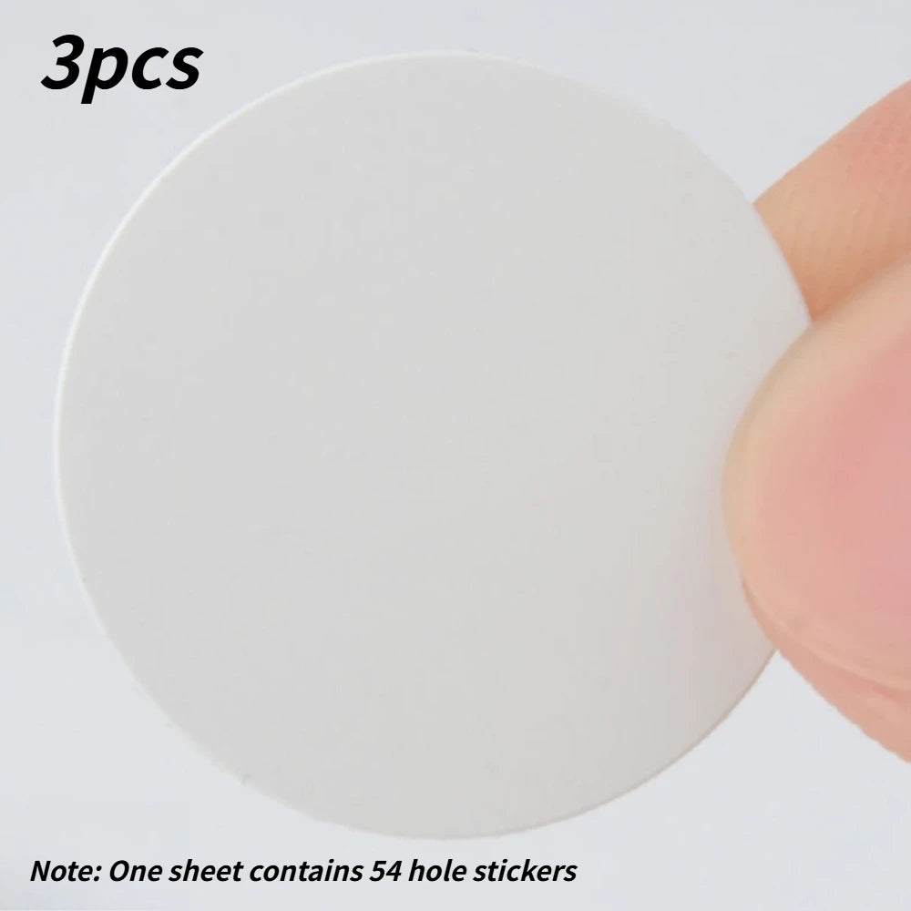 Self-Adhesive Round Screw Cap Cover Stickers Decorative Decals for Cabinet Desk Wood Craft Home Furniture Qme White 3pcs