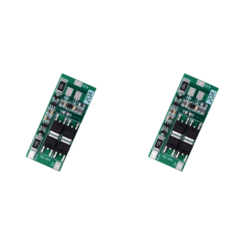 Charging Board Charger Module HW-391 2S 20A Lithium Battery Protection Board 18650 BMS Board Module Balance Qme 2PCS