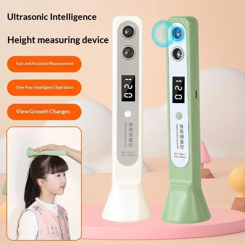 Digital Ultrasound Height Measuring Meter Smart Precision Height Measurement Scale Accurate Safety Height Measuring Tool Qme