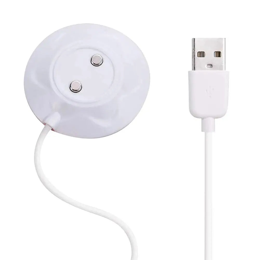 USB for Rose Massage Toy Charger Standing Magnetic Adapter Fast Charging USB Cable Cord Replacement Base Dock Station Qme white