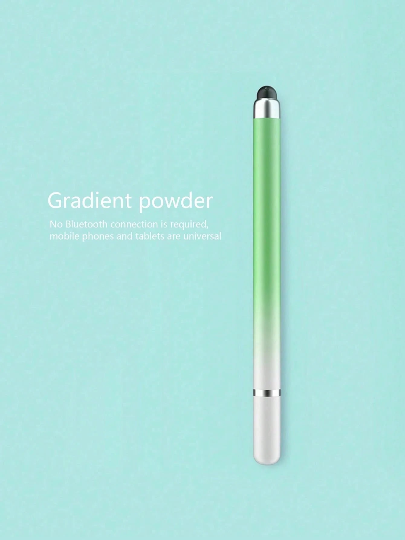 1 Macaron Gradient Dual-tip Touch Stylus High-precision Pen Mobile Qme green
