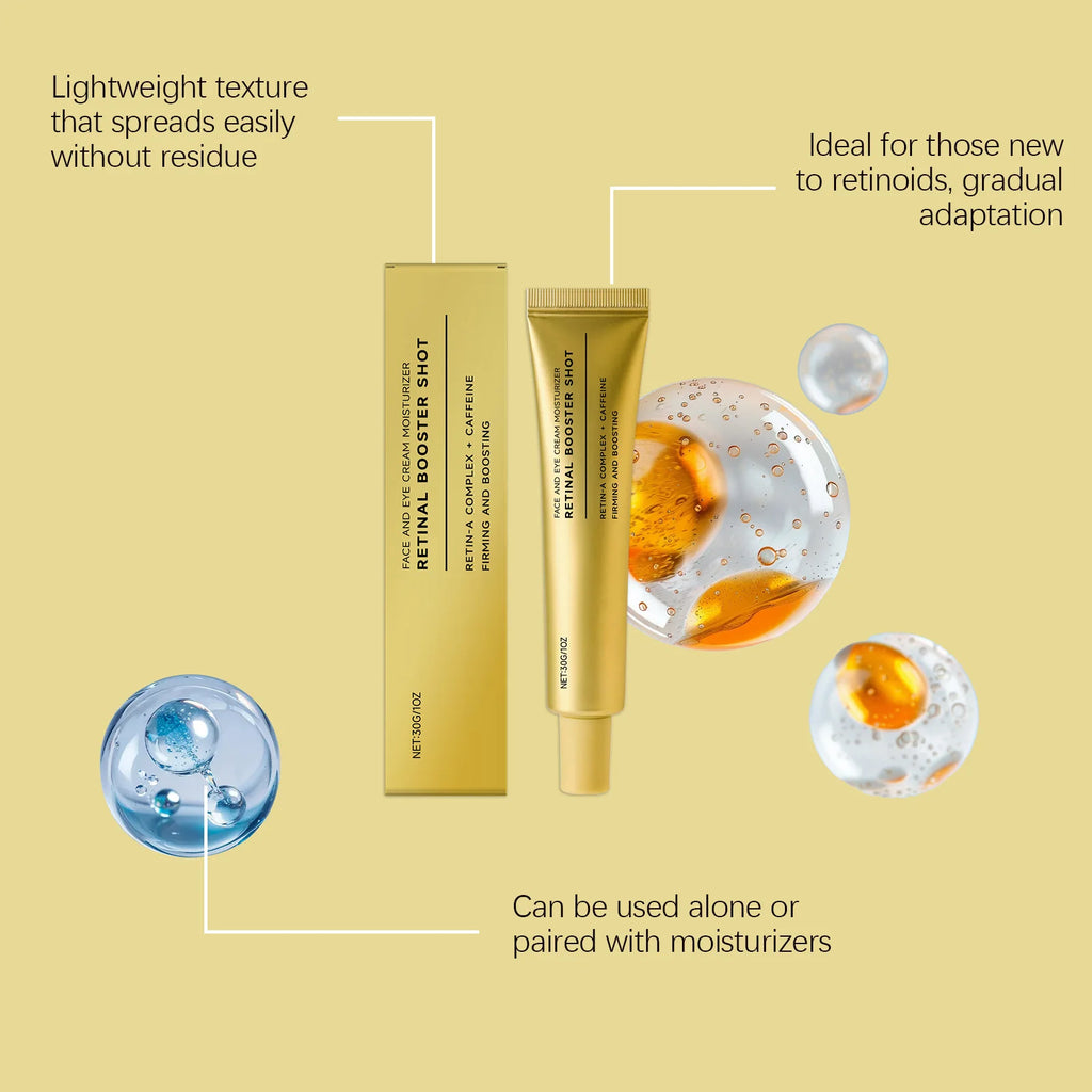 Retinol Firming Cream with Caffeine Tighten Skin Elasticity Strengthened Barrier Protection Rejuvenate Shrinks Pores Brighten Qme