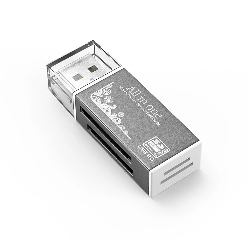 Streamlined 4 Ports Micro SD TF MS MD USB2 0 Card Reader Essential Qme
