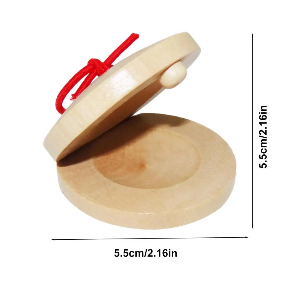 Wooden Castanets Musical Castanets Instrument Funny And Creative Musical Castanets Instrument For Children's Theme Parties Qme A