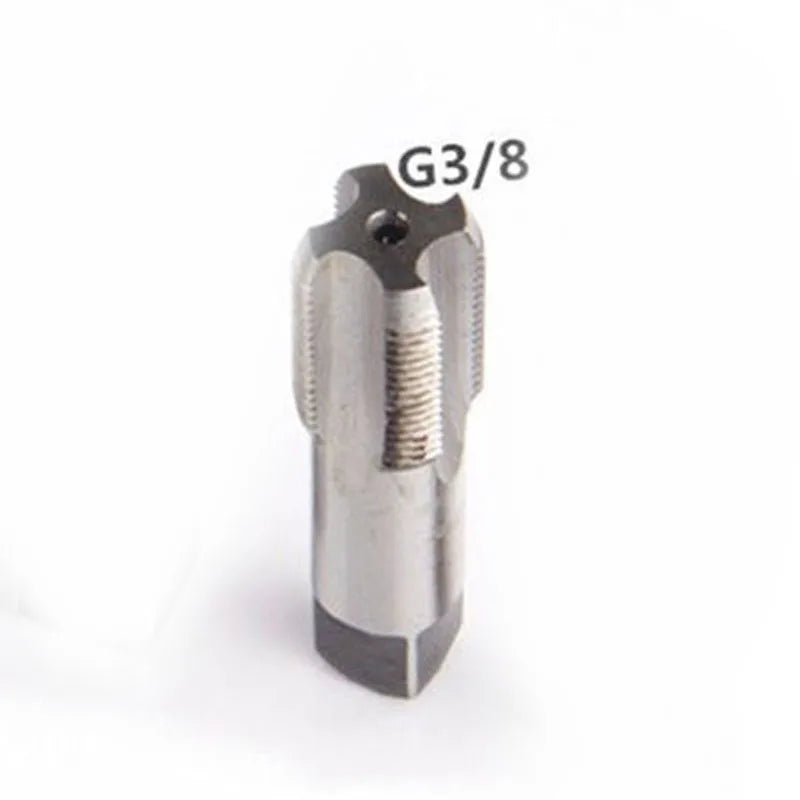 1pc G1/8 1/4 3/8 1/2 3/4 HSS Taper Pipe Tap BSP Metal Screw Thread Cutting Tools Cylindrical Pipe Thread Tap Pipe Qme C