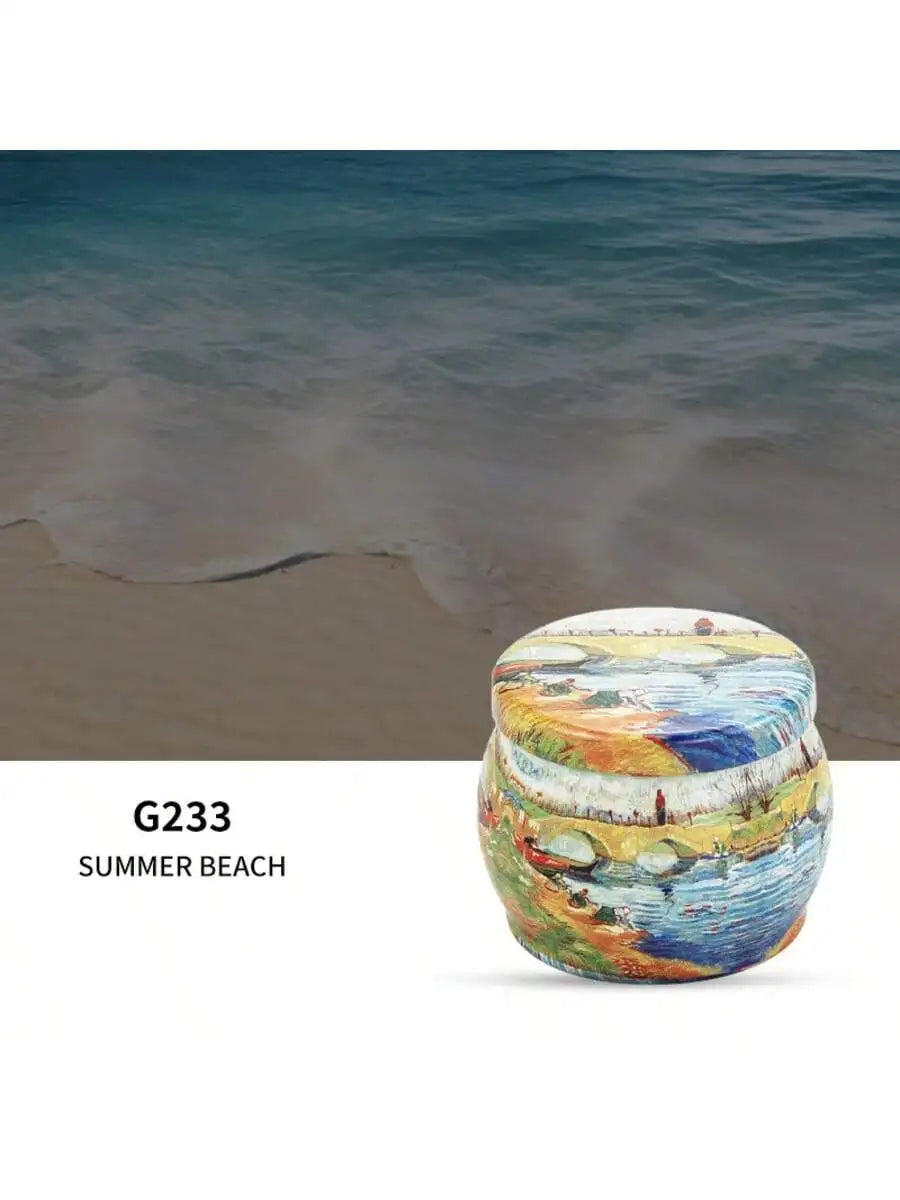 Handmade DIY Jarred Scented Candle Home Bedroom Air Freshener Qme 1pc Summer Beach