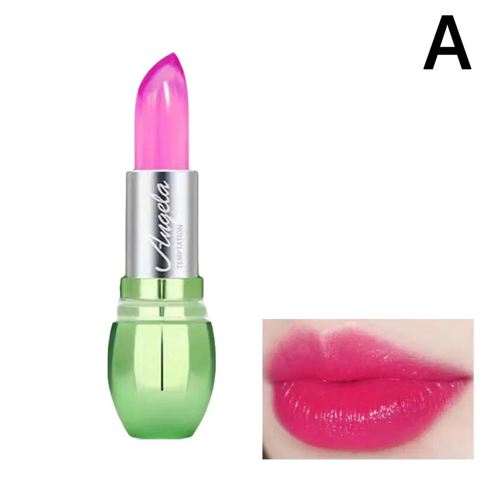 Moisturizing Aloe Vera Jelly Color Changing Lipstick Lasting Nutritious Lip Balm Gentle Magic Temperature Color Change Lip Gloss Qme 01 CN