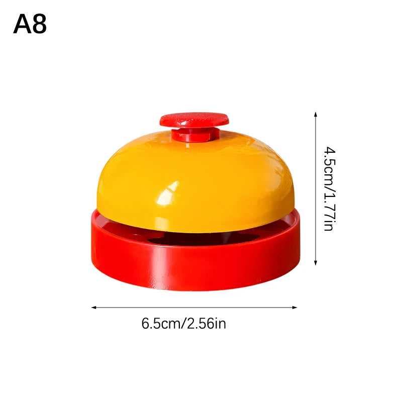 Vintage Metal Service Bell Counter Desk Bell For Restaurant, Hotel, Game Show, Coffee Shop Multifunctional Portable Hand Bell Qme A8