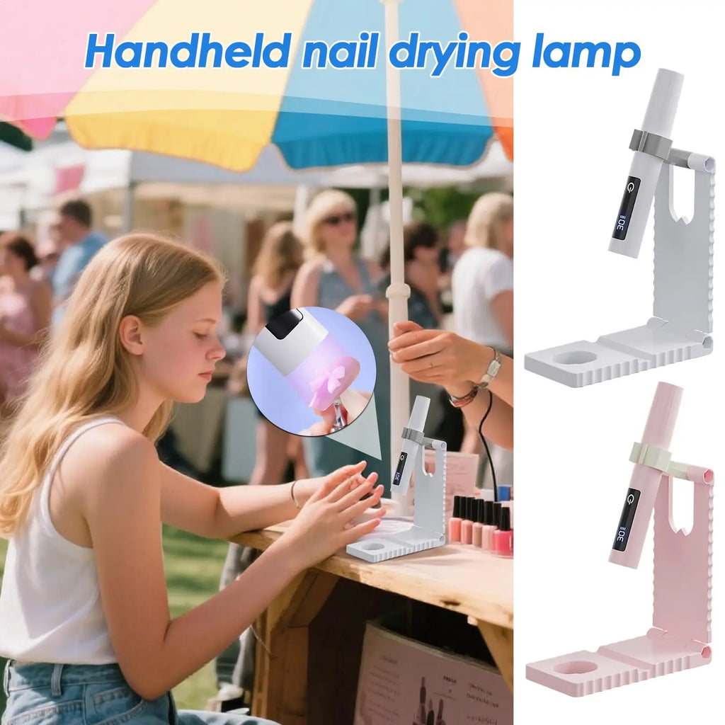 Mini UV Light Supports Nails Lamp Timing Display Nail Handheld Family Qme