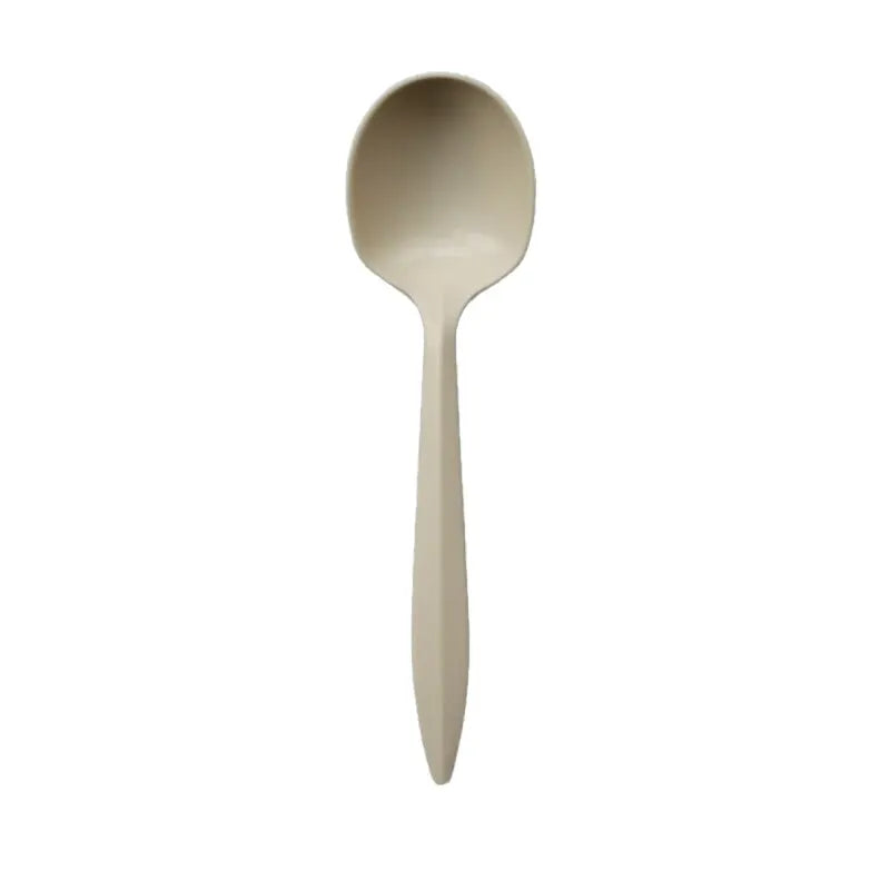 6-inch Corn Starch Spoon Thickened Environmentally Friendly Degradable Disposable Tableware Green Health Hygiene Spoons Durable Qme